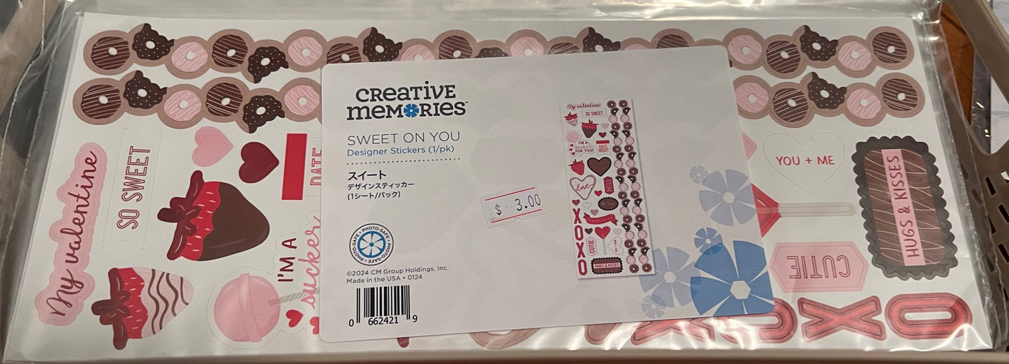 Creative Memories Sweet on You Designer Stickers