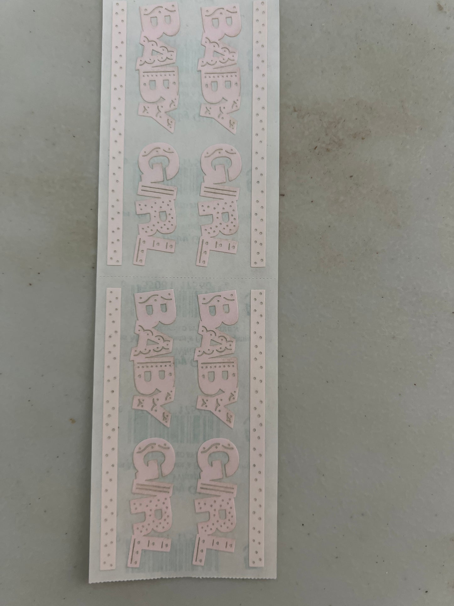 Mrs. Grossman’s Stickers Baby Girl New