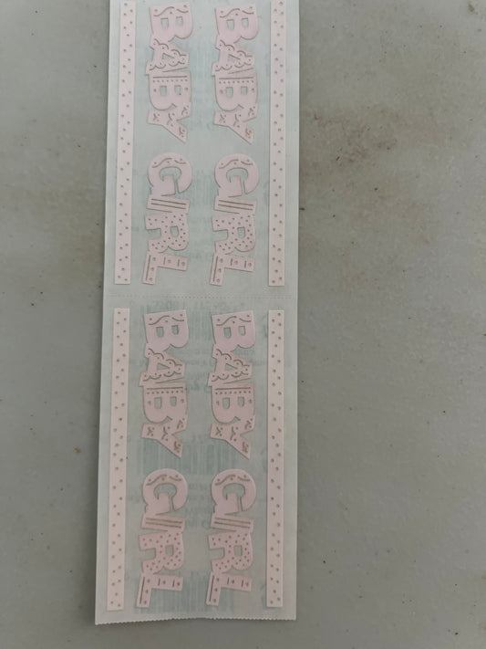 Mrs. Grossman’s Stickers Baby Girl  New