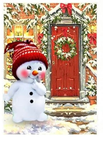 Diamond Painting Kits Christmas Snowman Door Winter