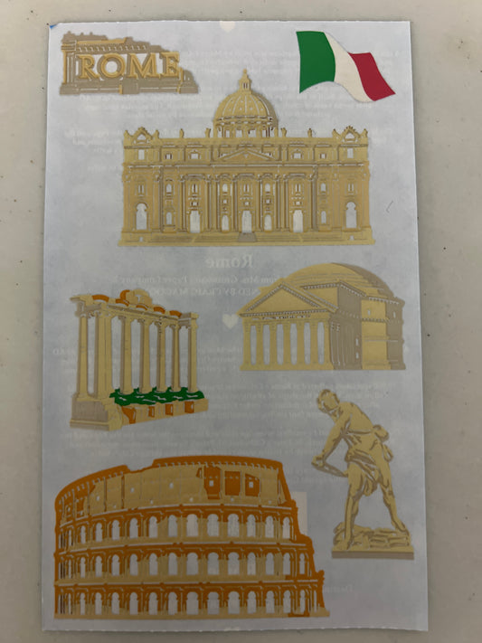 Mrs. Grossman’s Large Stickers Travel Rome New