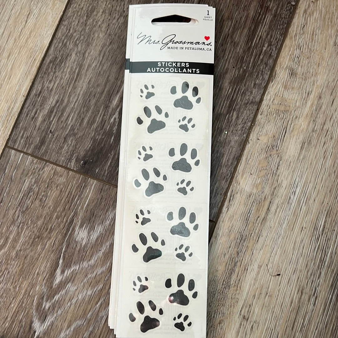 Mrs. Grossman’s Stickers Pets Cat Paws
