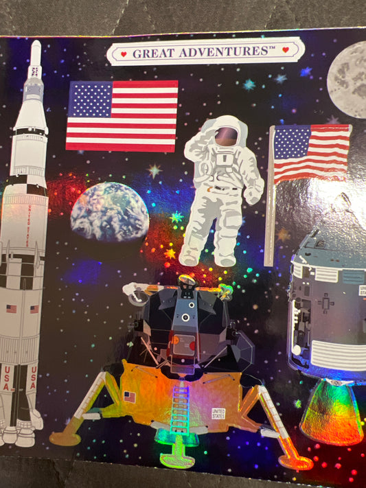 Mrs. Grossman’s Extravagant Stickers Apollo Program Space New