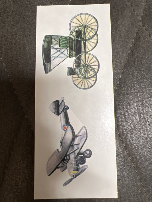 Creative Memories Stickers Heritage Car, Plane new