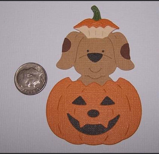 Puppy and Pumpkin Die Cuts Halloween
