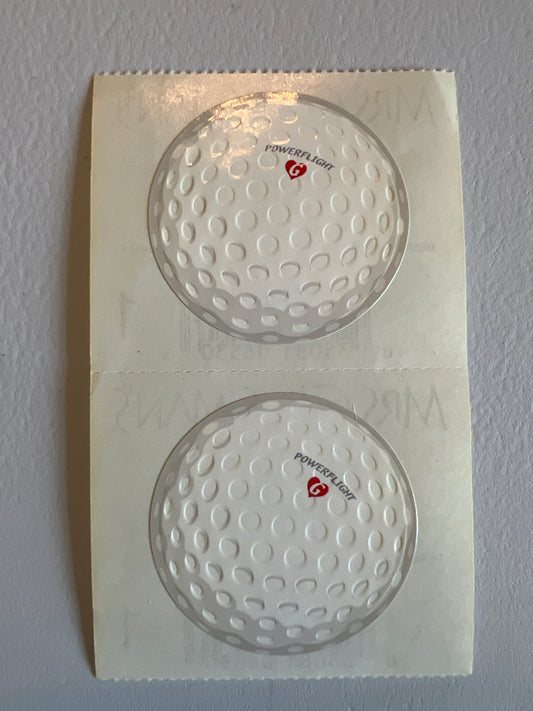Mrs. Grossman’s Stickers Sport Golf Balls 1/2 Sheet New