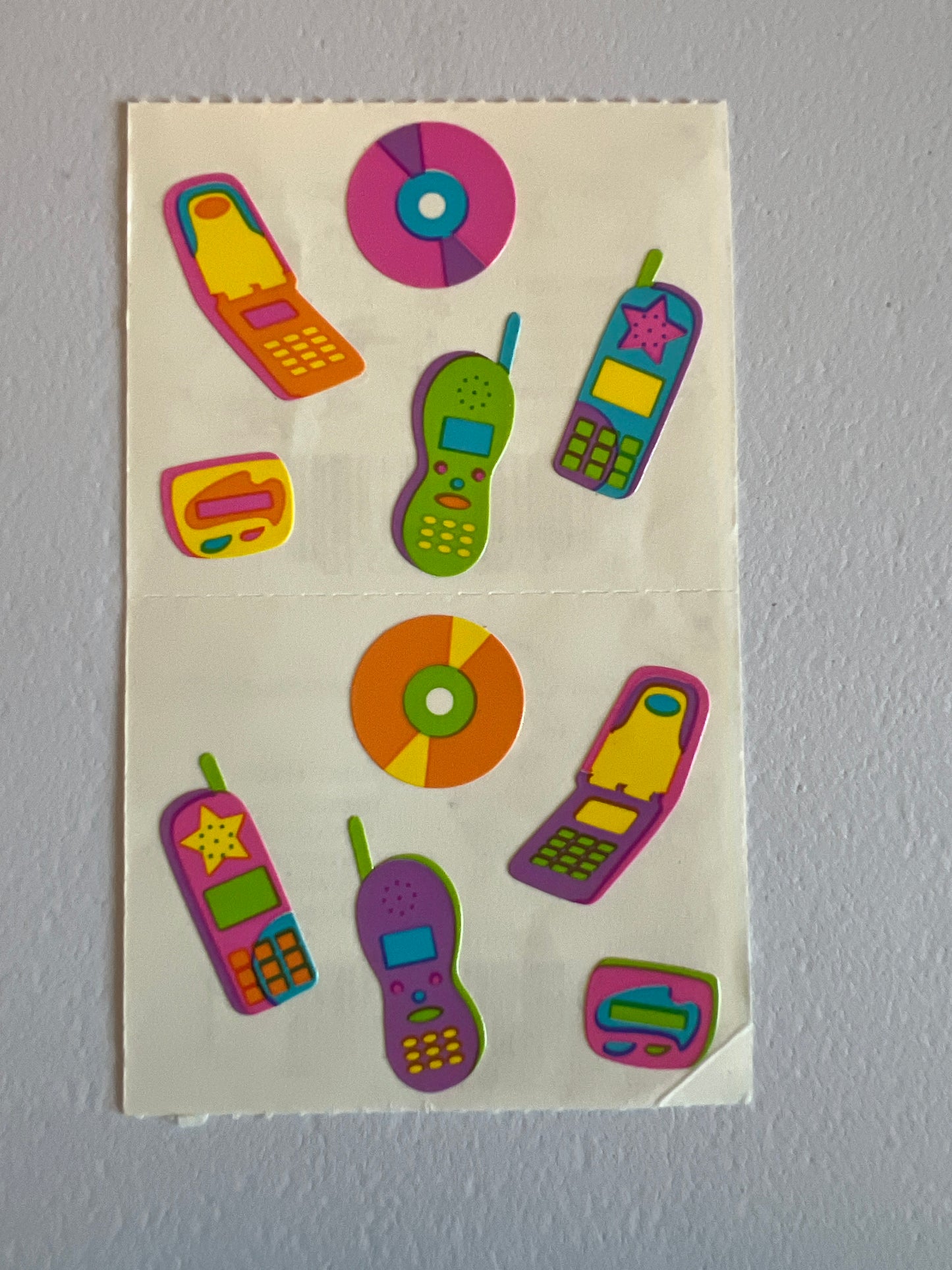 Mrs. Grossman’s Stickers Telephone 1/2 Sheet New
