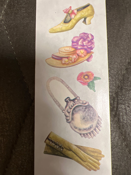 Creative Memories Stickers Heritage Shoe, Hat, Purse, Gloves new