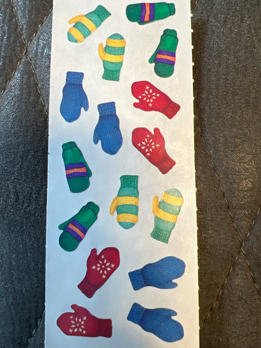 Creative Memories Stickers Sprinkle Winter Mittens new