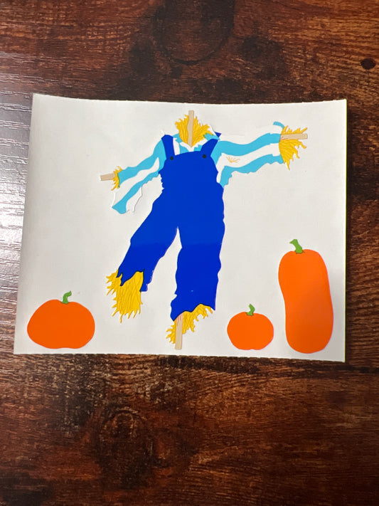 Mrs. Grossman’s Large Stickers Scarecrow Pumpkin Fall1/2 Sheet New