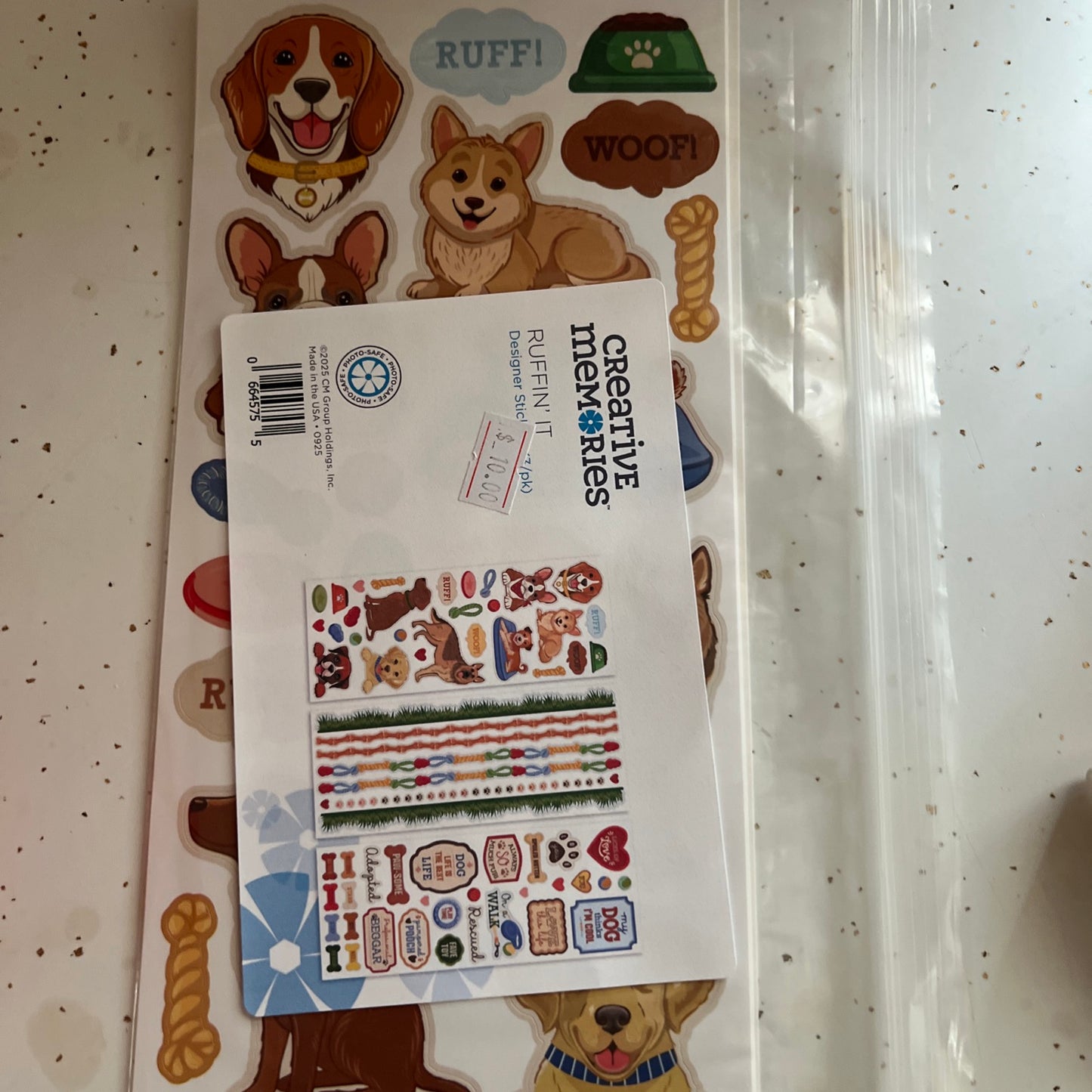 Creative Memories Ruffin’ It Stickers New