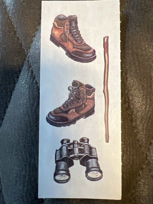Creative Memories Stickers Wilderness Hiking Boots new