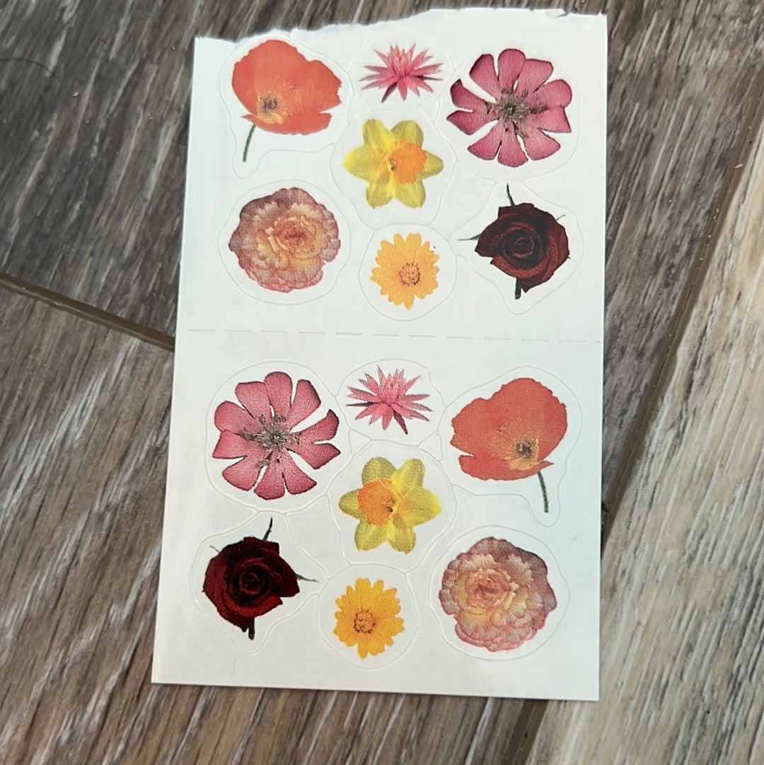 Mrs. Grossman’s Stickers Photos of Flowers 1/2 Sheet