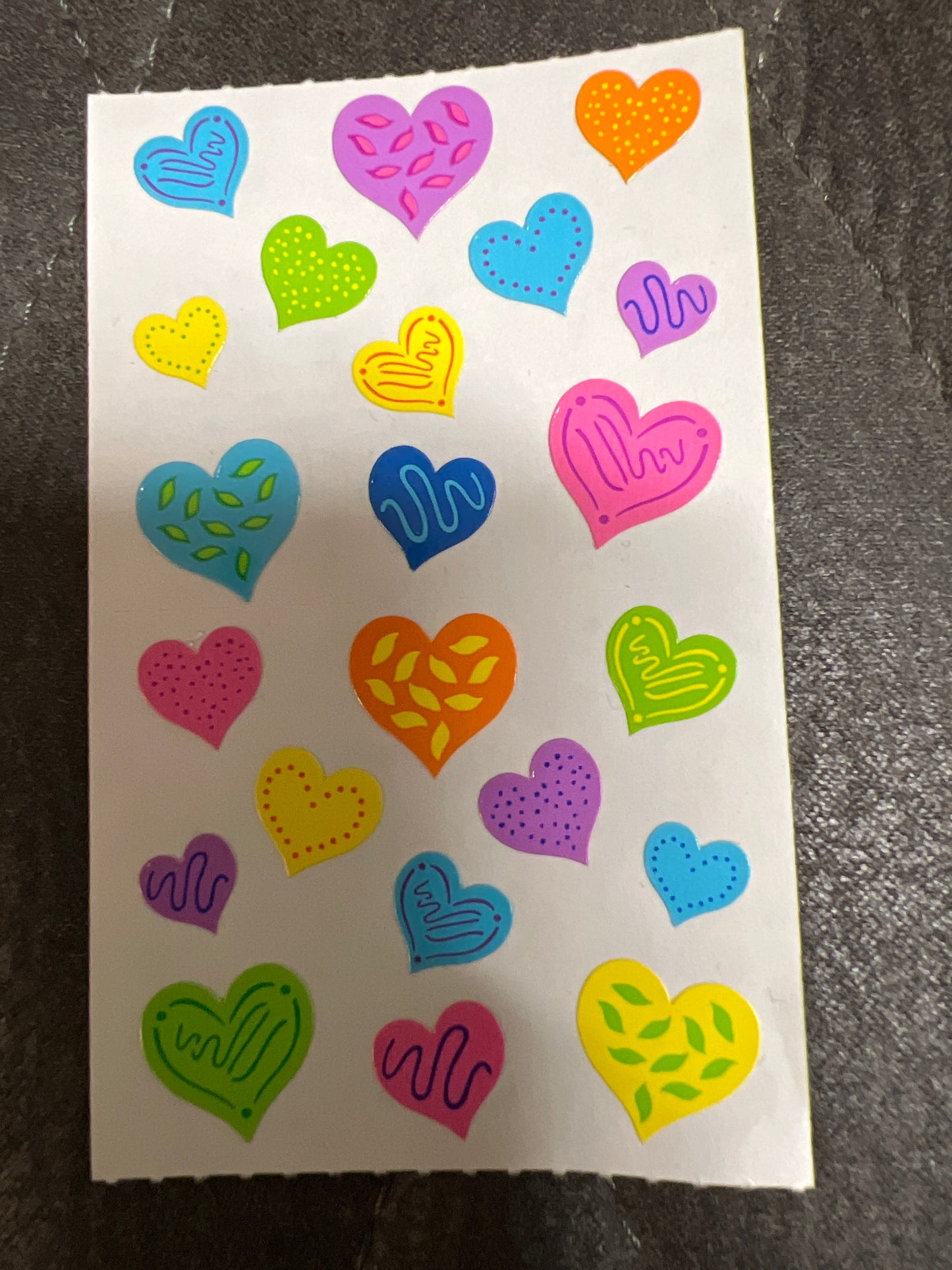 Mrs. Grossman’s Stickers Hearts Happy Hearts New Valentine’s 1/2 sheet