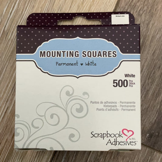 500 Photo Sticker Squares Adhesive