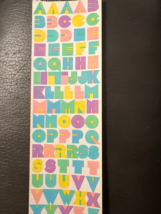 Mrs. Grossman’s Stickers Pastel Alphabet New