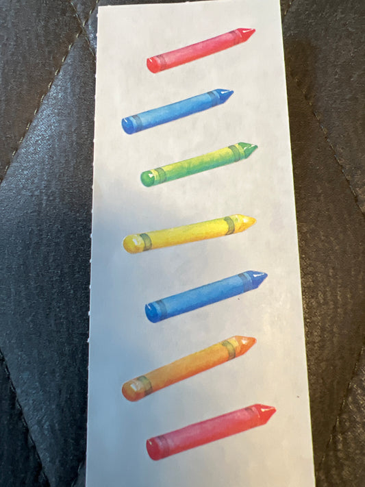 Creative Memories Stickers School Years Crayons new