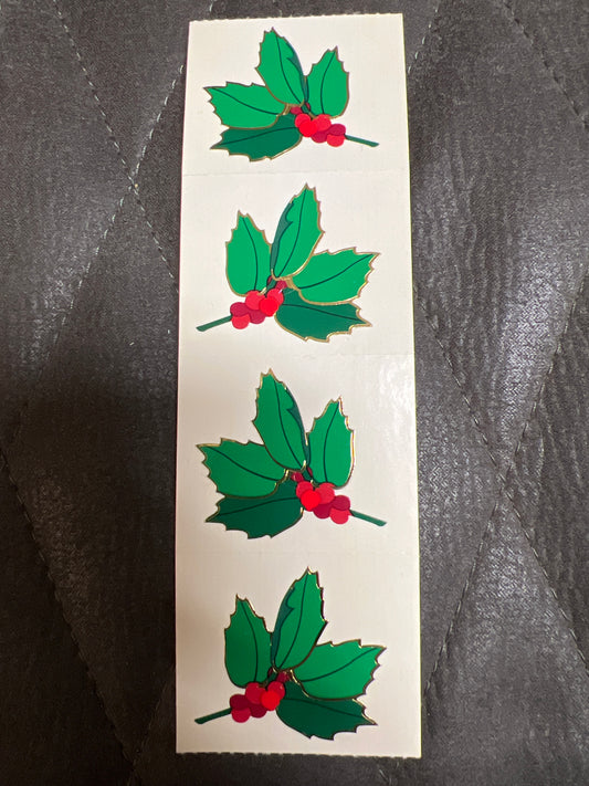Mrs. Grossman’s Stickers Christmas Holly New