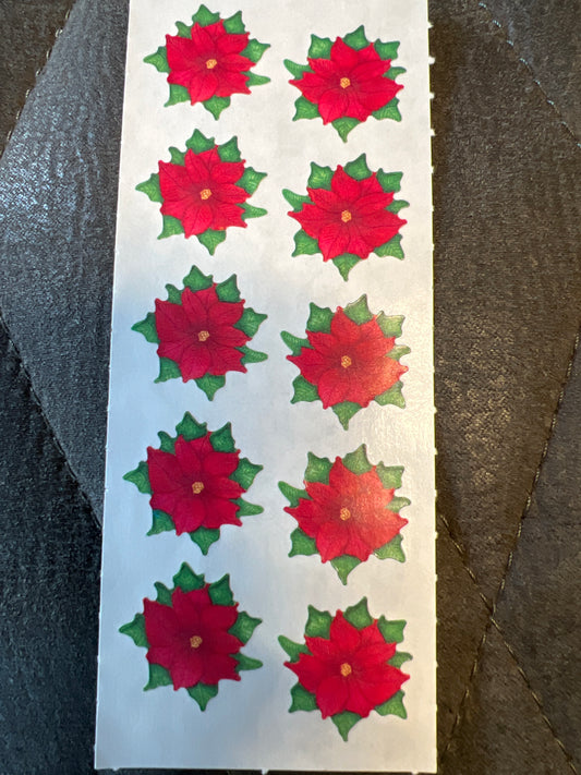 Creative Memories Stickers Sprinkle Poisettias Christmas new