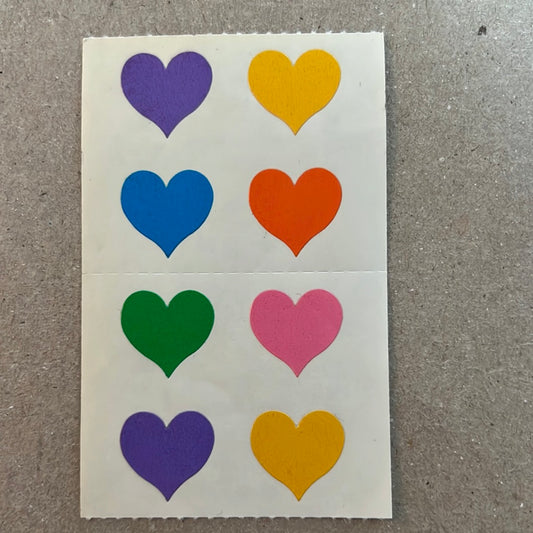 Mrs. Grossman’s Stickers Rainbow Hearts 1/2 Sheet Valentine’s