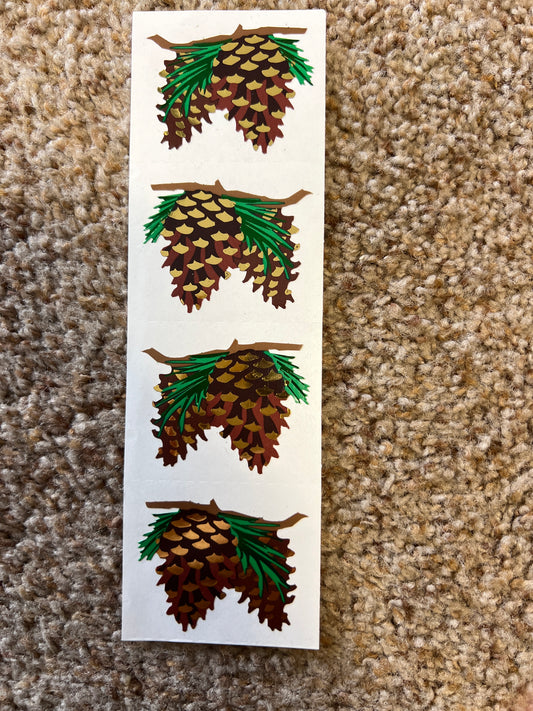X Mrs. Grossman’s Stickers Plants Pinecones New