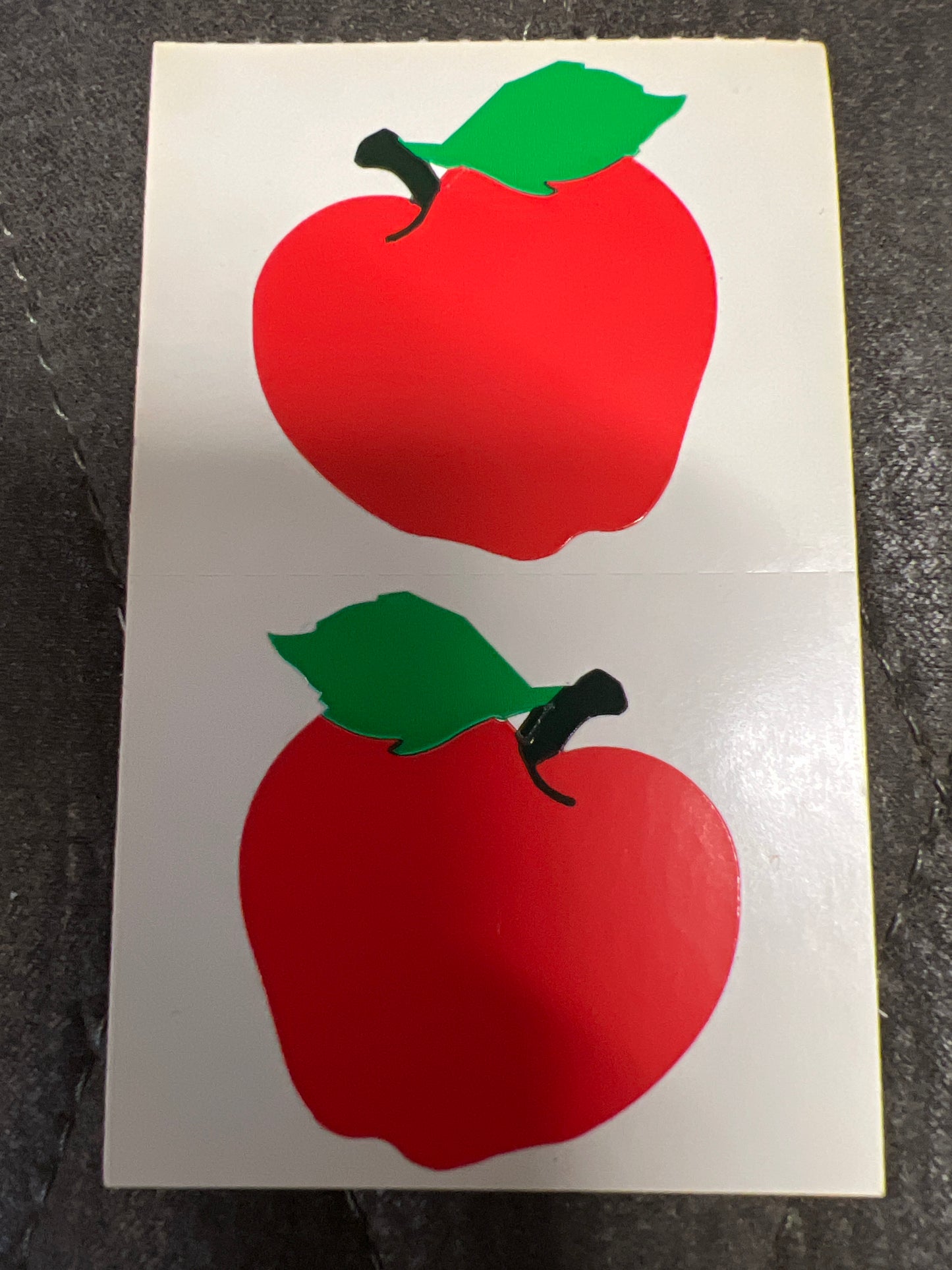Mrs. Grossman’s Stickers Fruit Red Apples 1/2 Sheet New