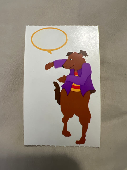 Mrs. Grossman’s Stickers Animals Dancing Dog 1/2 sheet New