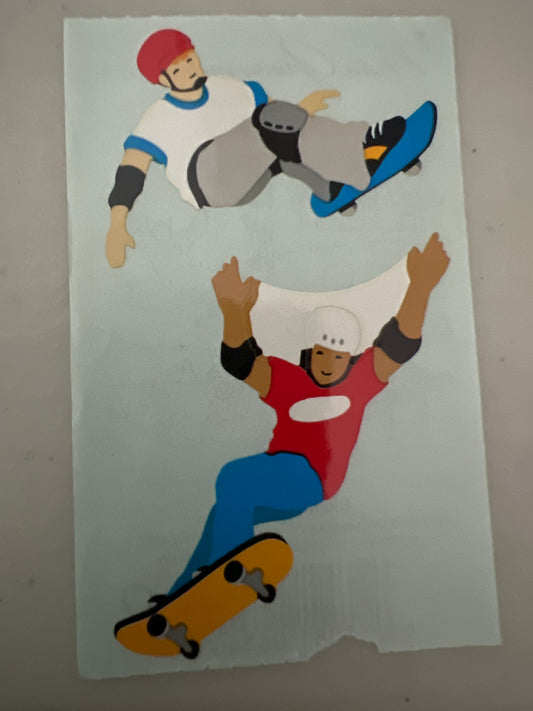 Mrs. Grossman’s Stickers Sport Skateboarding 1/2 Sheet New