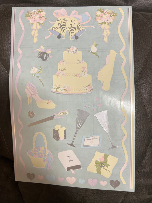 Mrs. Grossman’s Super Extravagant Stickers Wedding New