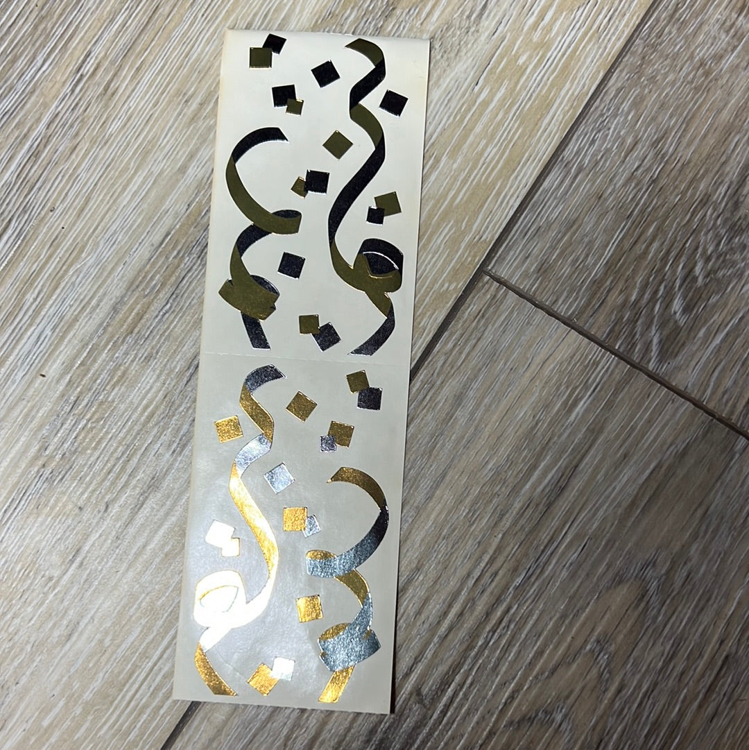 Mrs. Grossman’s Stickers Silver/Gold Confetti