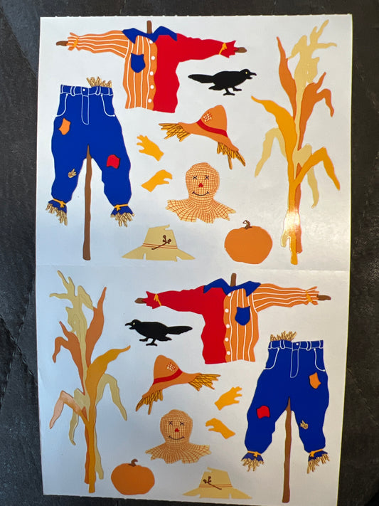 Mrs. Grossman’s Large Stickers Halloween Build a Scarecrow New