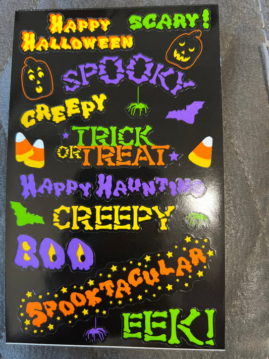 Mrs. Grossman’s Large Stickers Halloween Spooky Captions New