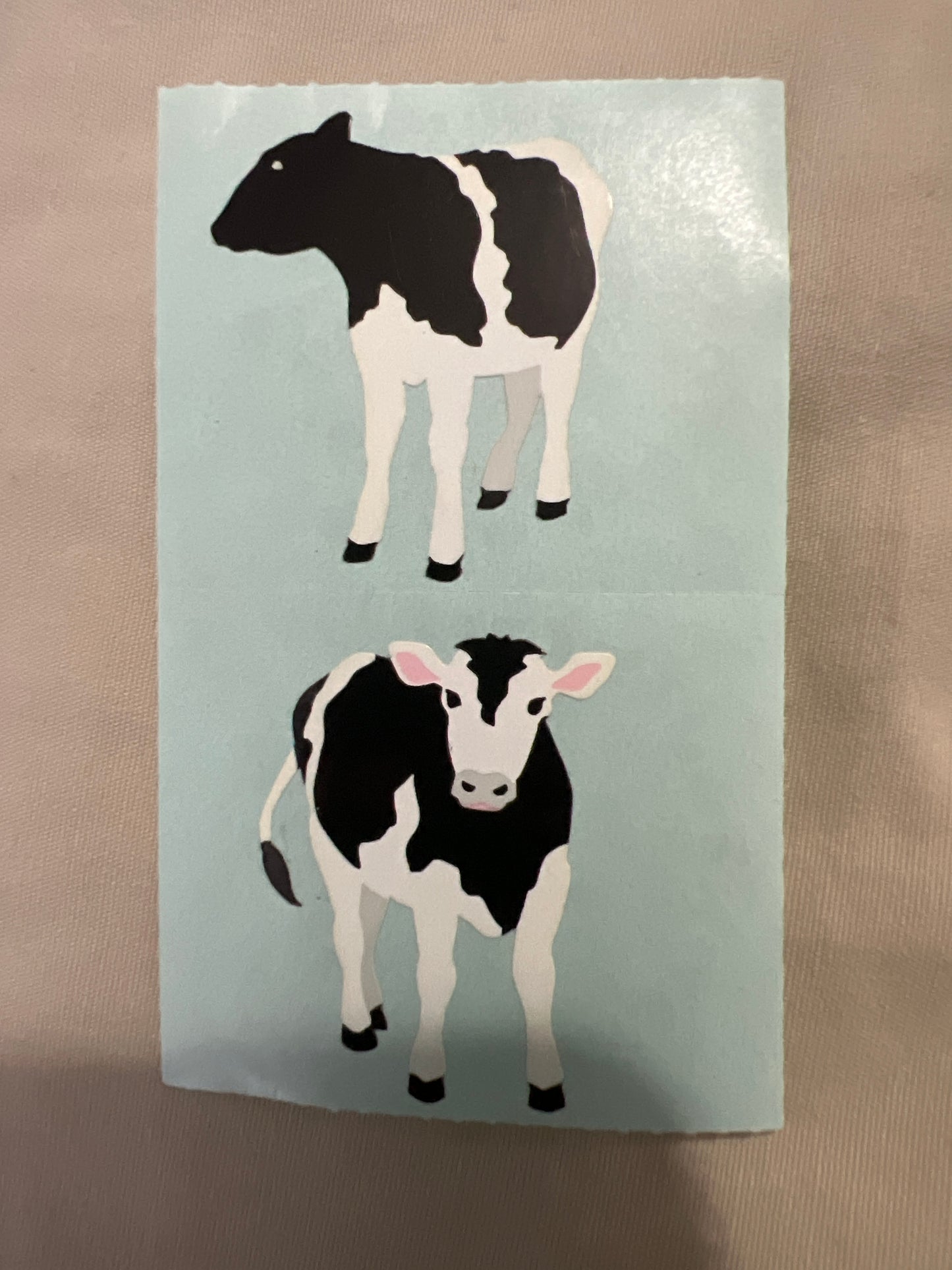Mrs. Grossman’s Stickers Animals Cows 1/2 sheet new