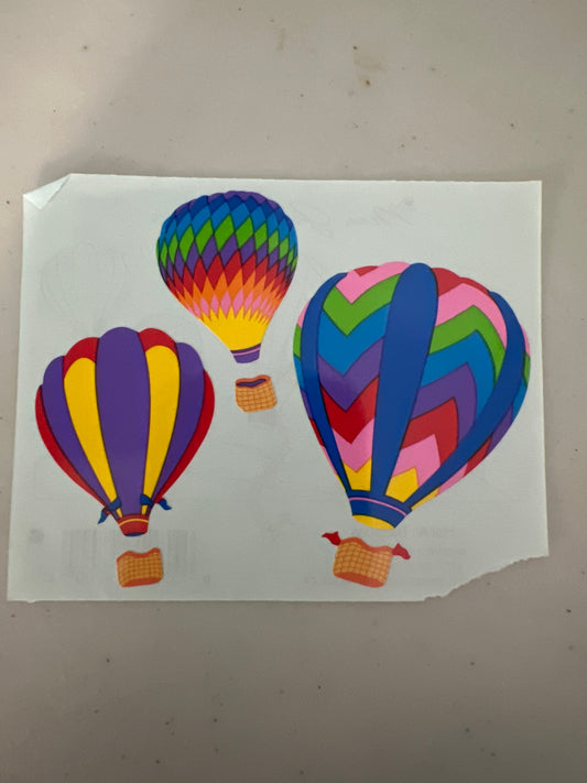 Mrs. Grossman’s Large Stickers Hot Air Balloons New 1/2 Sheets