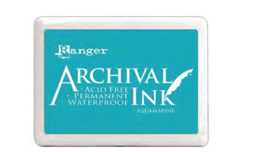New! Archival Ink Pads Aquamarine cardmaking