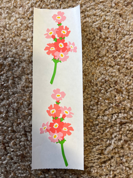 X Mrs. Grossman’s Stickers Flowers Pink New