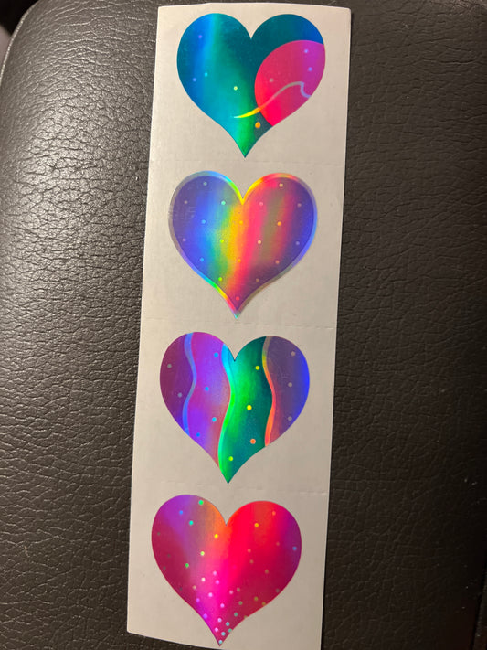 Mrs. Grossman’s Stickers Glimmer Hearts New