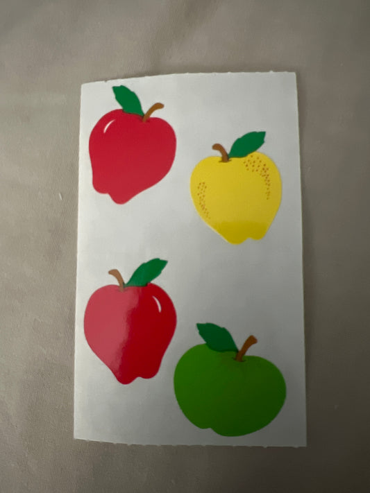Mrs. Grossman’s Stickers Fruit Small Apples 1/2 sheet