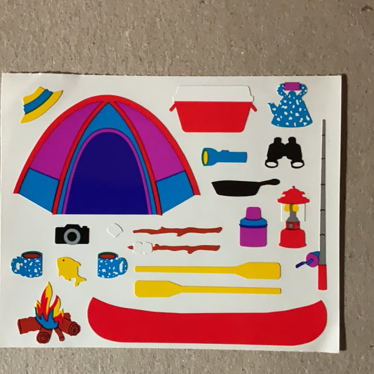 Mrs. Grossman’s Large Stickers Camping 1/2 Sheet