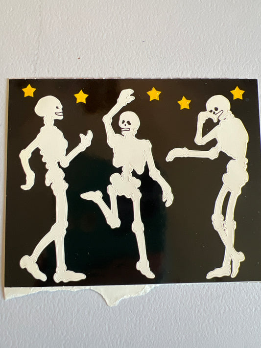 Mrs. Grossman’s Large Stickers Halloween Skeletons New 1/2 Sheet