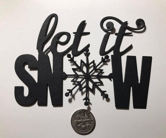Let it Snow Die Cuts Winter