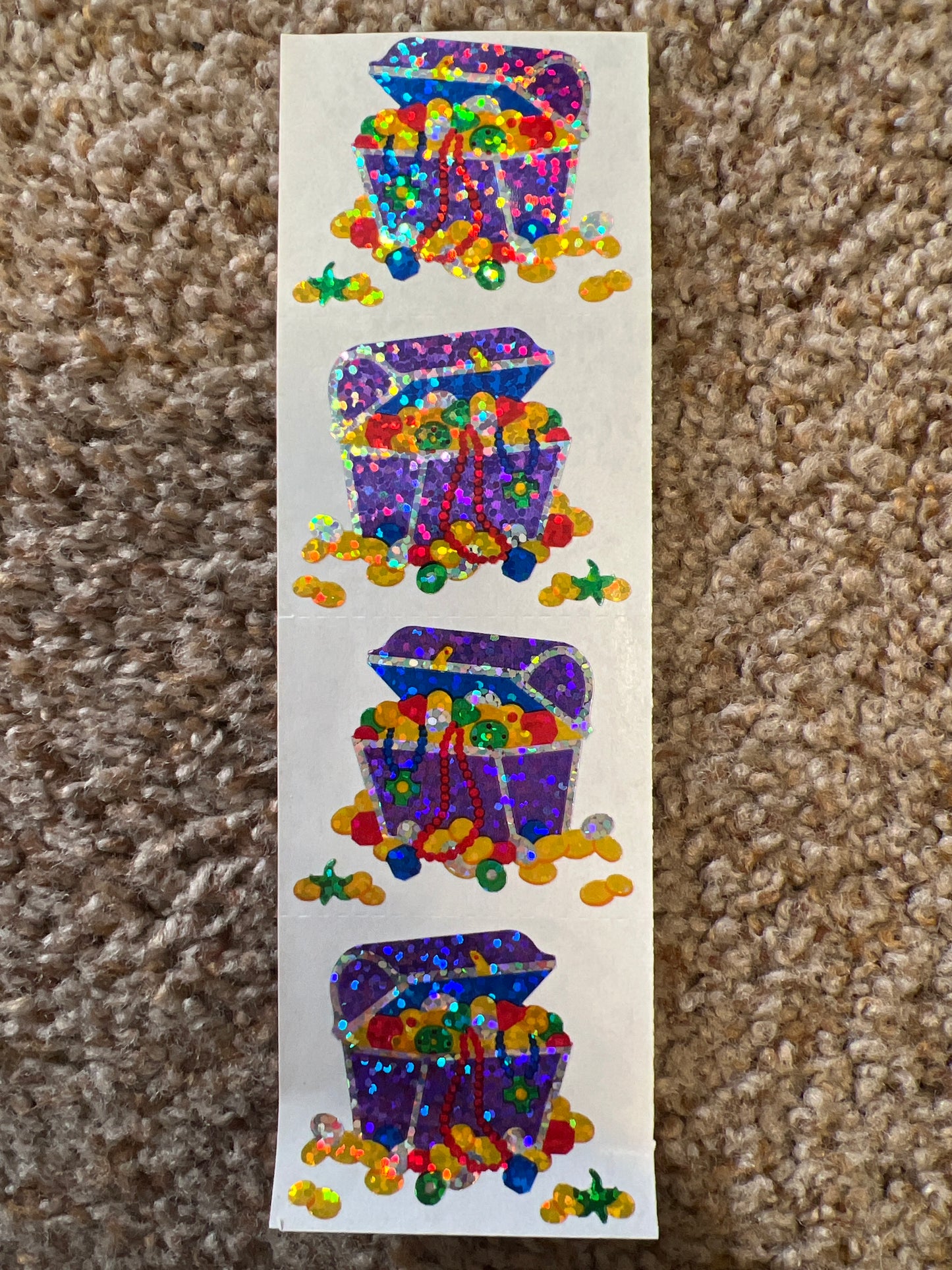 X Mrs. Grossman’s Stickers Pirate treasure chest new