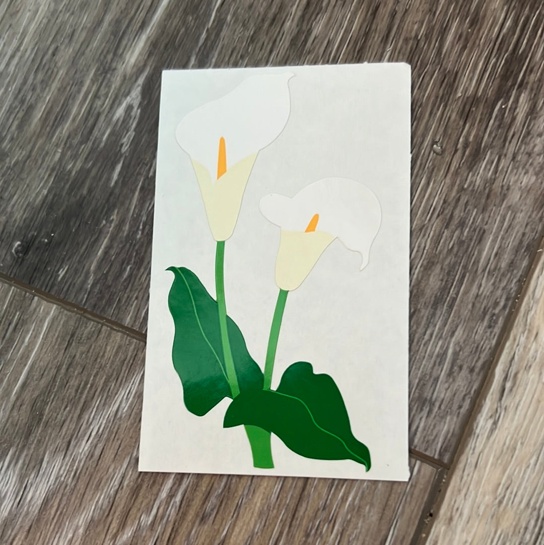 Mrs. Grossman’s Stickers Flowers Calla Lilies 1/2 Sheet