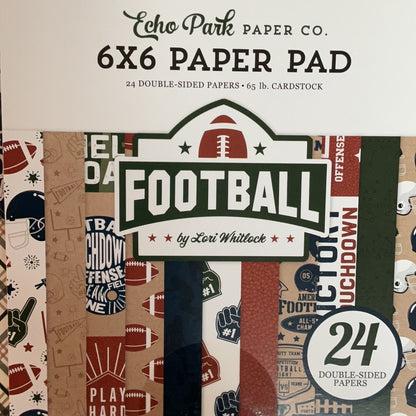 Echo Park Football 6x6 paper pad FO228023