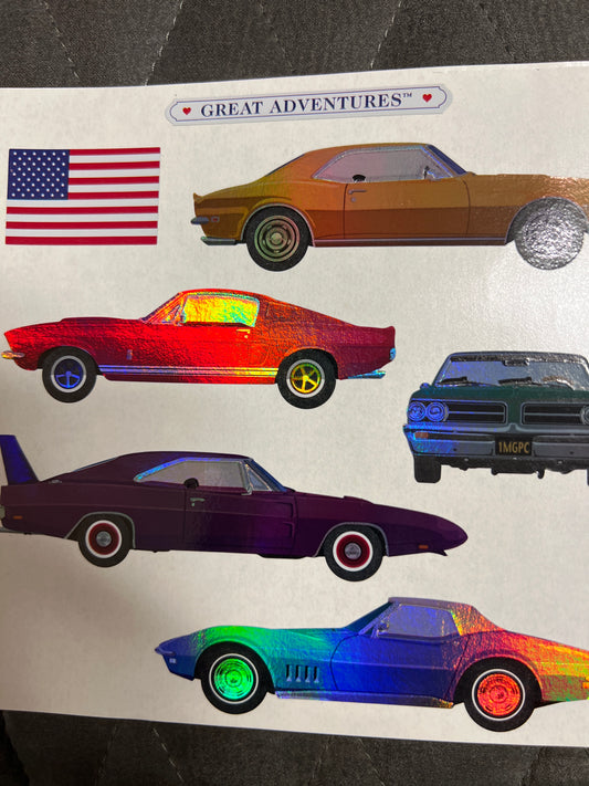 Mrs. Grossman’s Extravagant Stickers Muscle Car New