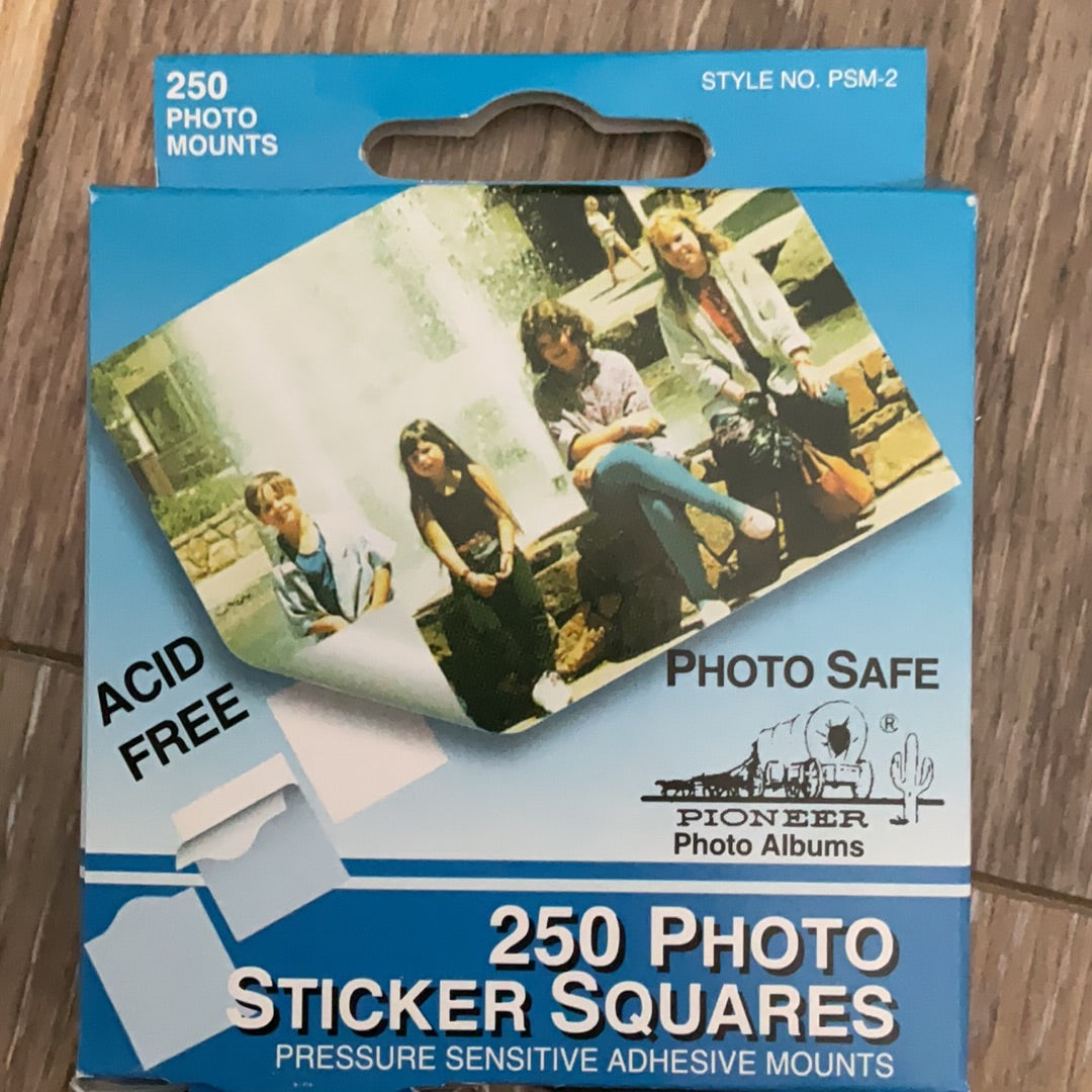 250 Photo Sticker Squares Adhesive