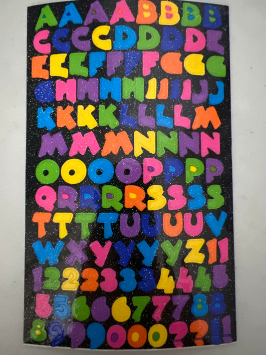 Mrs. Grossman’s Large Stickers Glitter Alphabet New