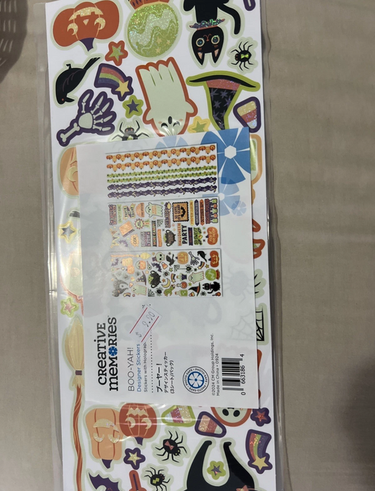 Creative Memories Boo Yah! Stickers New