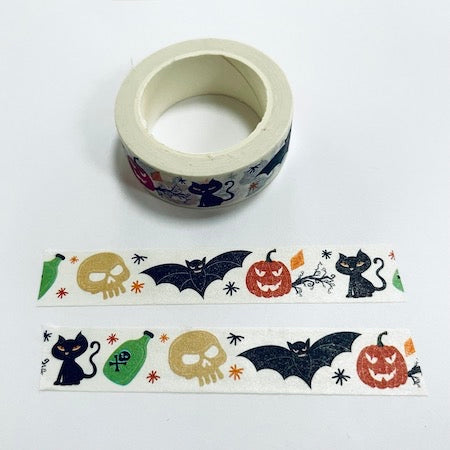 Halloween Bat, Pumpkin Washi Tape Embellishments 3123A