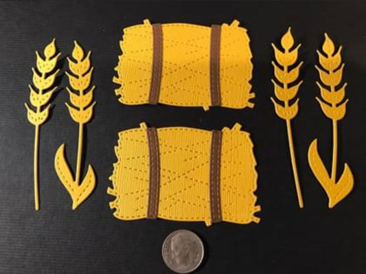 Hay and Wheat Die Cuts Fall
